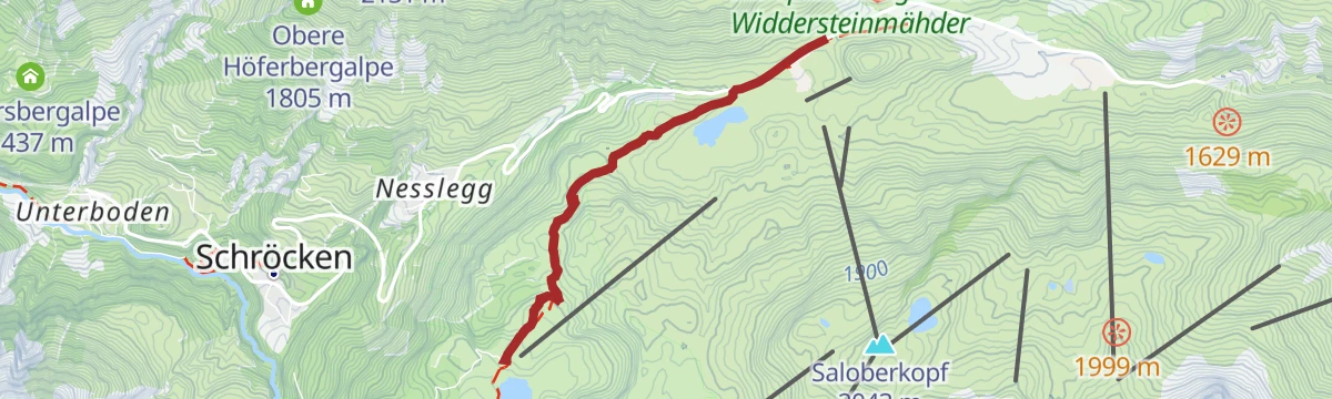 Route map: Schröcken | Von See zu See. Zum schönsten Platz Österreichs